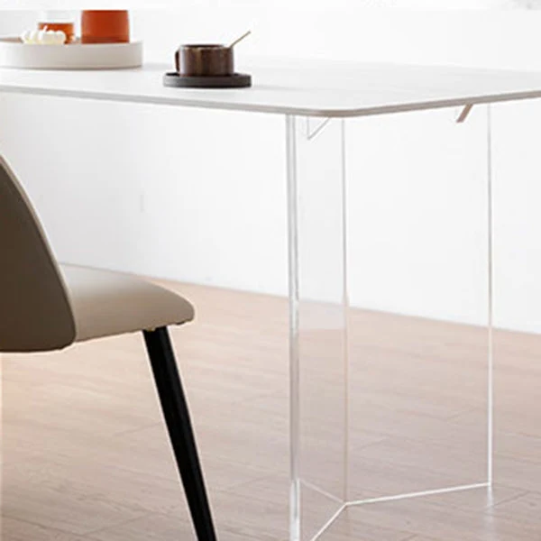 Set da pranzo acrilico stile designer 1/4/5 pezzi Set da pranzo per tavolo da casa Clearhalo