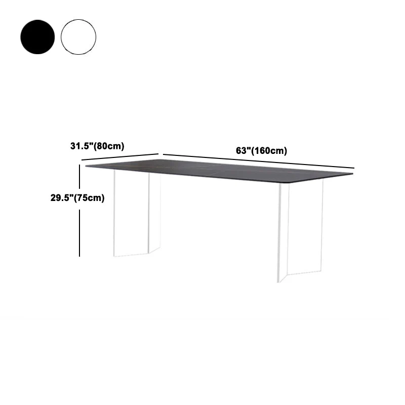 Set da pranzo acrilico stile designer 1/4/5 pezzi Set da pranzo per tavolo da casa Clearhalo