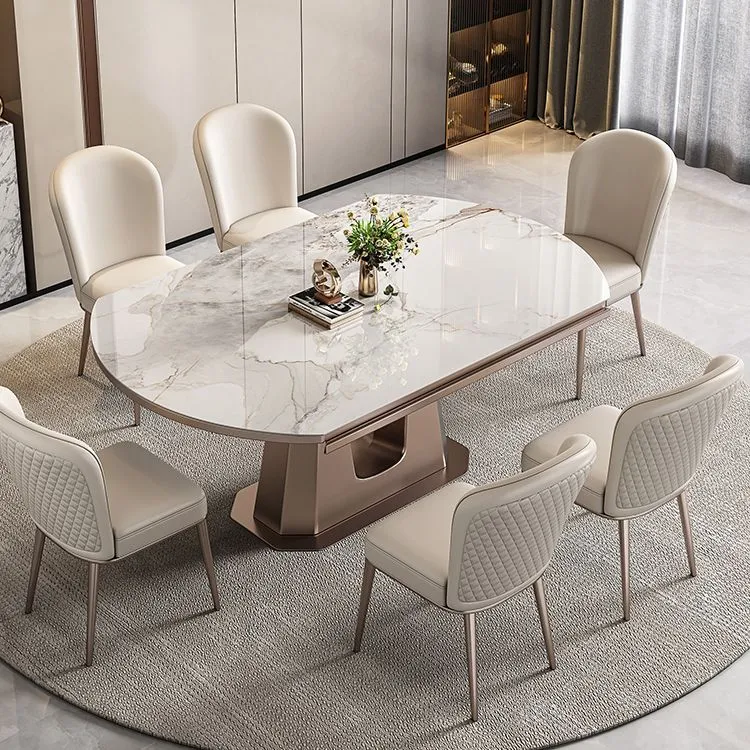 Set da pranzo con sedia e tavolo da 1/5/7 pezzi Set da pranzo moderno piccolo Clearhalo