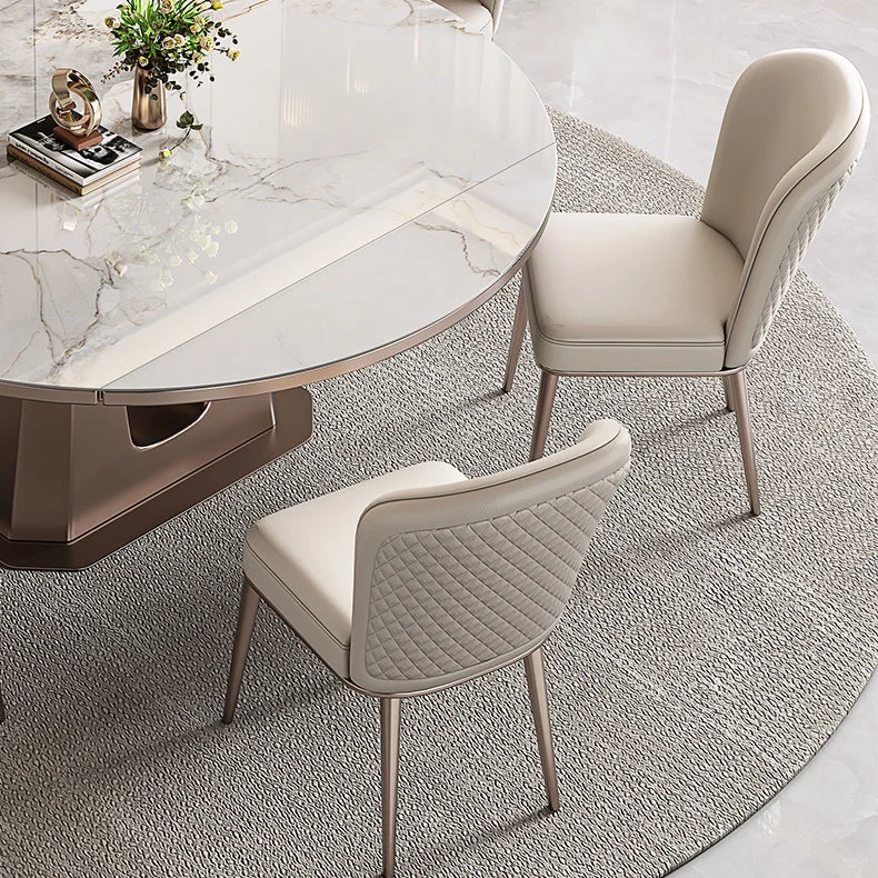 Set da pranzo con sedia e tavolo da 1/5/7 pezzi Set da pranzo moderno piccolo Clearhalo