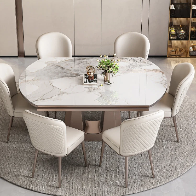 Set da pranzo con sedia e tavolo da 1/5/7 pezzi Set da pranzo moderno piccolo Clearhalo