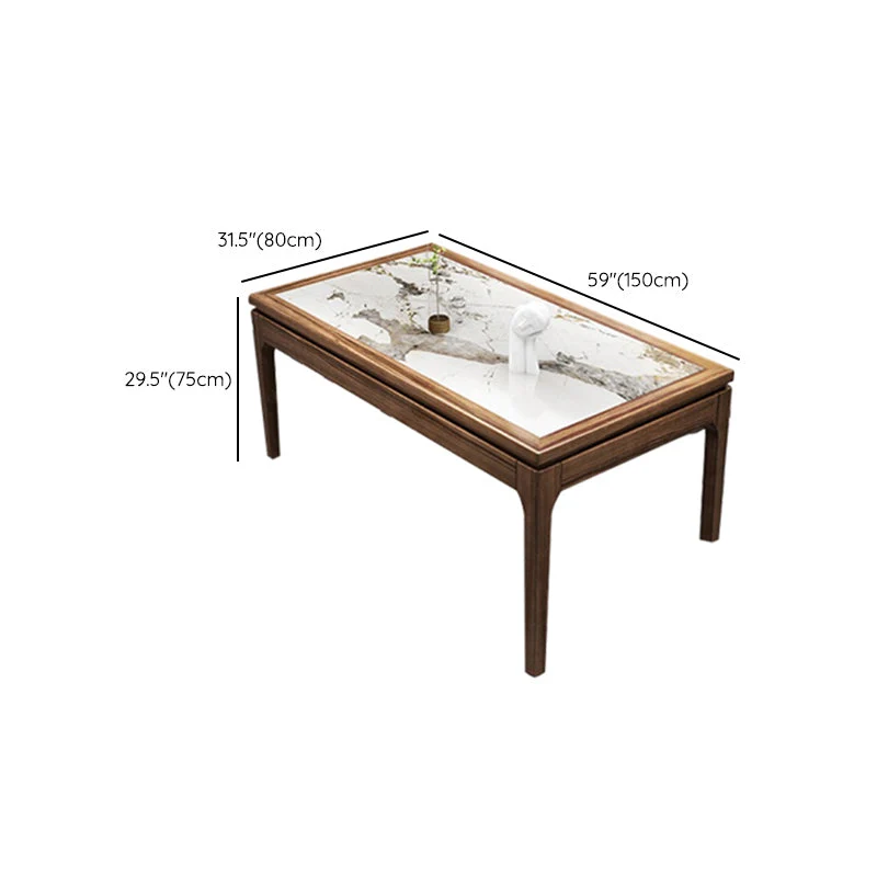 Set da pranzo contemporaneo da 1/2/7 pezzi, mobili rettangolari pietra bianco Clearhalo