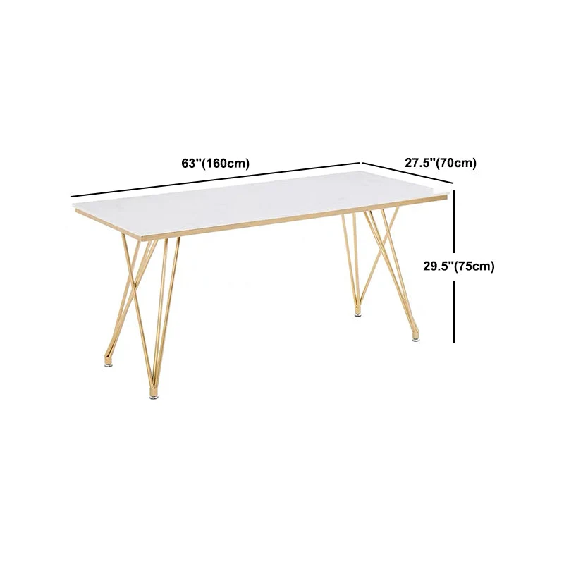 Set da pranzo Glam 1/2/5 pezzi Tavolo da pranzo con piano pietra con sedie per ristorante Clearhalo