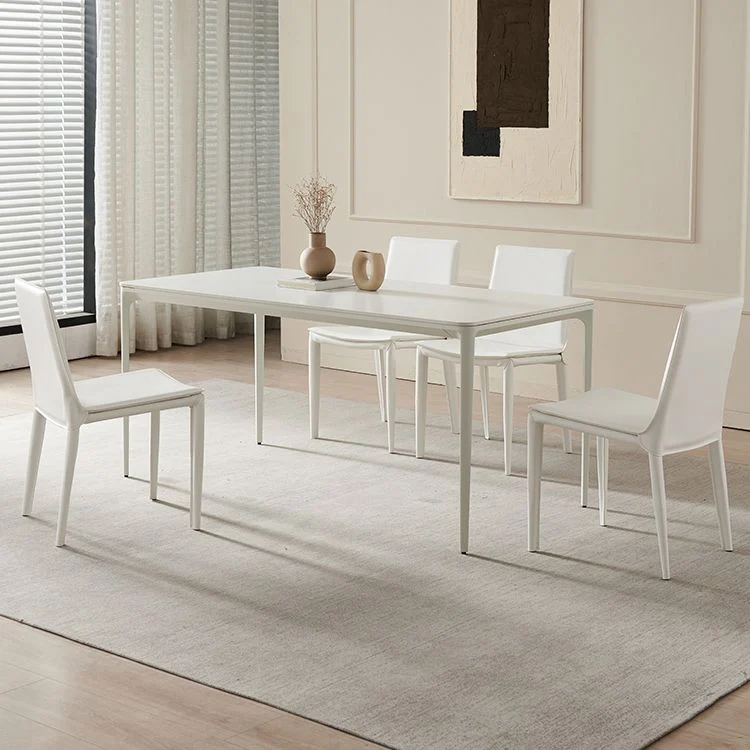 Set da pranzo Glam pietra sinterizzata da 1/2/5 pezzi bianco Clearhalo