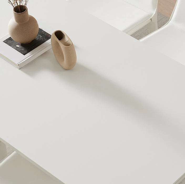 Set da pranzo Glam pietra sinterizzata da 1/2/5 pezzi bianco Clearhalo