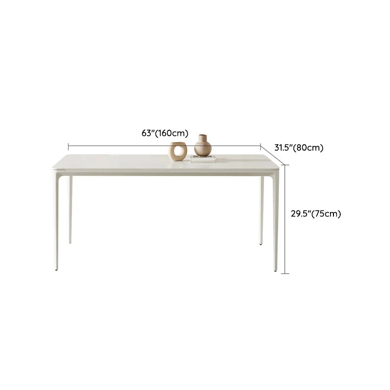Set da pranzo Glam pietra sinterizzata da 1/2/5 pezzi bianco Clearhalo