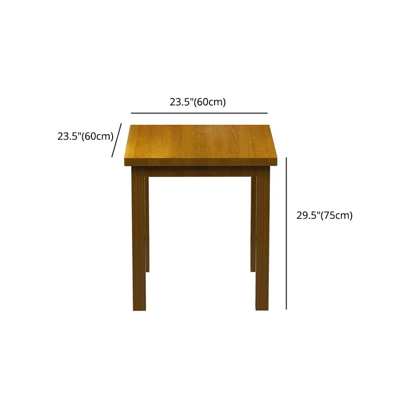 Set da pranzo industriale legno di pino da 1/3/5 pezzi con set da pranzo con tavolo e sedie legno Clearhalo