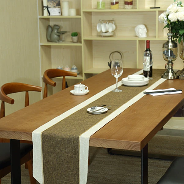 Set da pranzo industriale per interni Set da tavolo legno massello e metallo da 1/2/5/7 pezzi Clearhalo