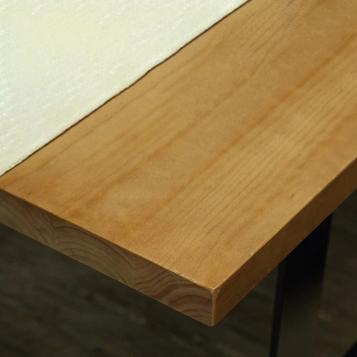 Set da pranzo industriale per interni Set da tavolo legno massello e metallo da 1/2/5/7 pezzi Clearhalo