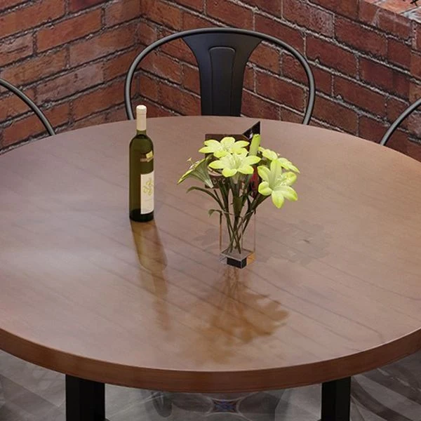 Set da pranzo legno massello marrone scuro Set da pranzo da 1/3/9 pezzi con sedie metallo Clearhalo
