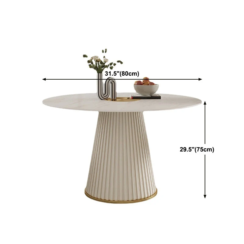 Set da pranzo minimalista da 1/3/4/57 pezzi, set da tavolo rotondo per sala da pranzo Clearhalo