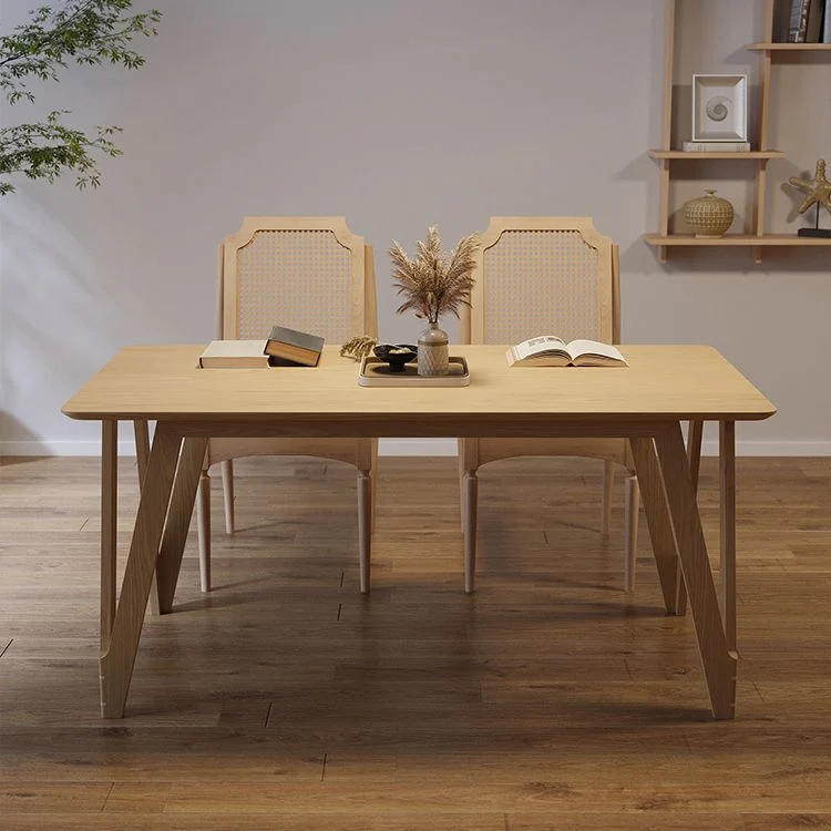 Set da pranzo moderno da 1/2/3/5/9 pezzi Set di mobili da pranzo legno naturale Clearhalo
