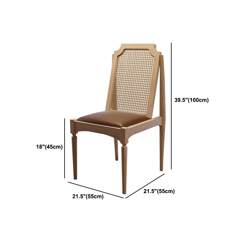 Set da pranzo moderno da 1/2/3/5/9 pezzi Set di mobili da pranzo legno naturale Clearhalo