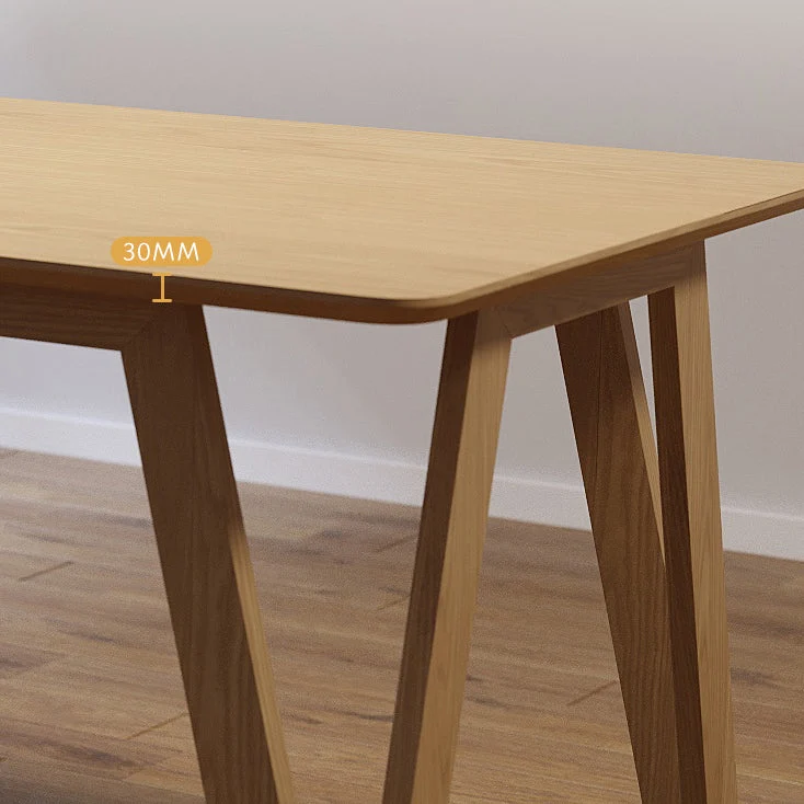 Set da pranzo moderno da 1/2/3/5/9 pezzi Set di mobili da pranzo legno naturale Clearhalo