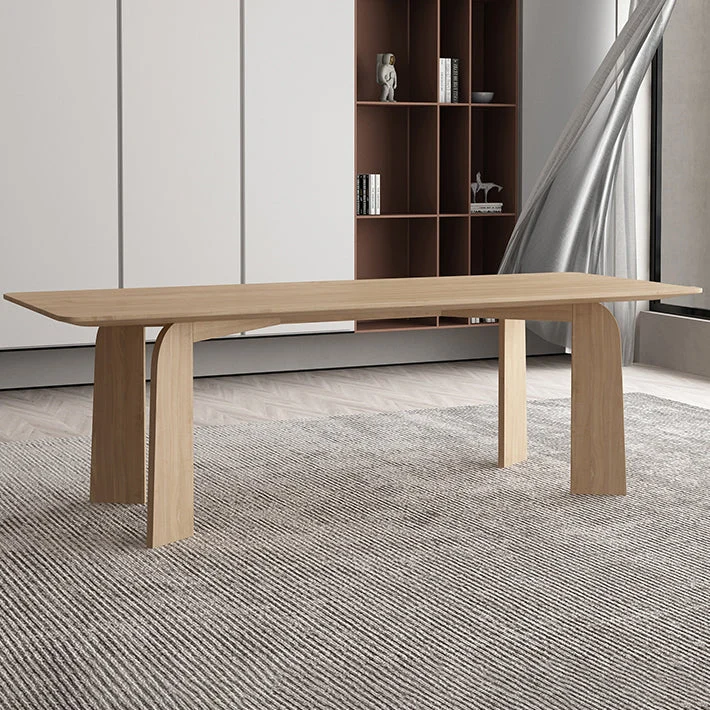 Set da pranzo moderno da 1/2/6/7 pezzi, tavolo da pranzo legno massello con sedie legno Clearhalo