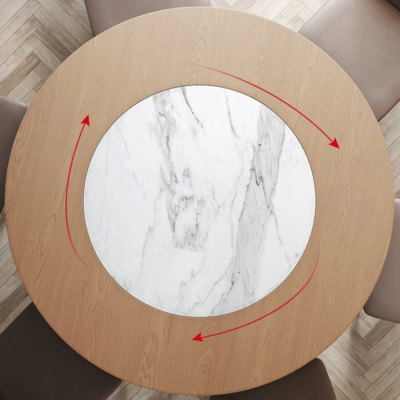 Set da pranzo moderno da 1/3/5/6/7 pezzi Set da tavolo da pranzo legno massello per sale da pranzo Clearhalo