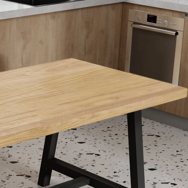 Set da pranzo moderno da 1/4/5 pezzi, tavolo da pranzo rettangolare legno di pino per la sala da pranzo della cucina Clear...