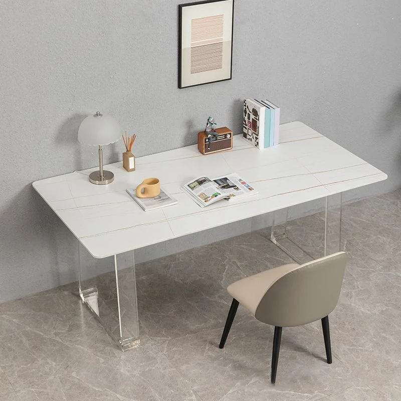Set da pranzo moderno acrilico rettangolare da 1/2/5 pezzi per uso domestico Clearhalo
