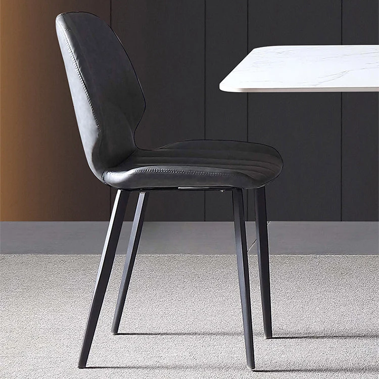 Set da pranzo moderno con piano pietra sinterizzata Set tavolo da pranzo rettangolare 1/2/5/7 pezzi Clearhalo