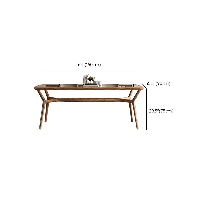 Set da pranzo moderno con piano vetro temperato, base 4 gambe per cucina Clearhalo