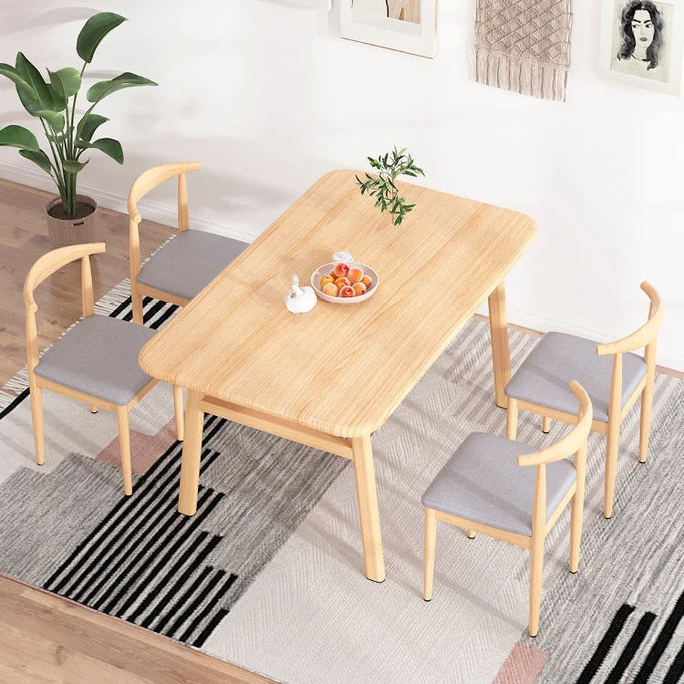 Set da pranzo moderno legno da 1/2/3/5/7 pezzi. Set da tavolo da pranzo per la casa Clearhalo