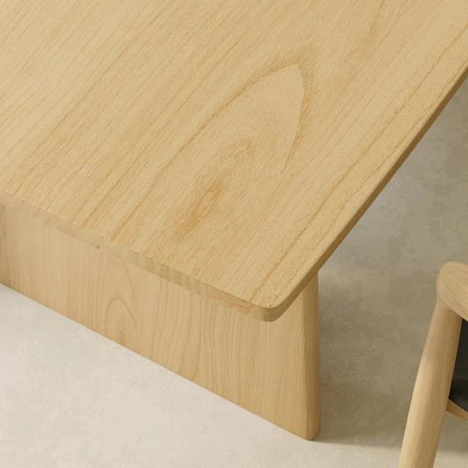 Set da pranzo moderno legno massello Set di sedie da pranzo pino da 1/2/4/5/7 pezzi Clearhalo