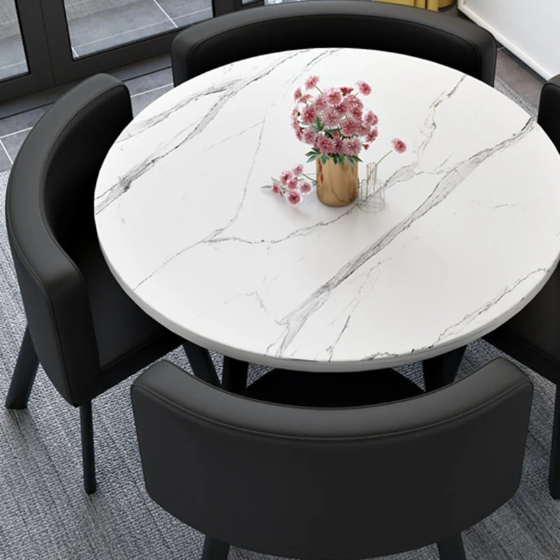Set da pranzo moderno legno Set da pranzo da 5 pezzi per uso domestico Clearhalo