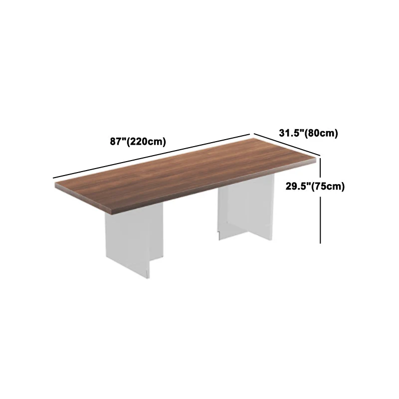 Set da pranzo moderno da 1/6 pezzi Tavolo da pranzo rettangolare legno di pino per sala da pranzo Clearhalo