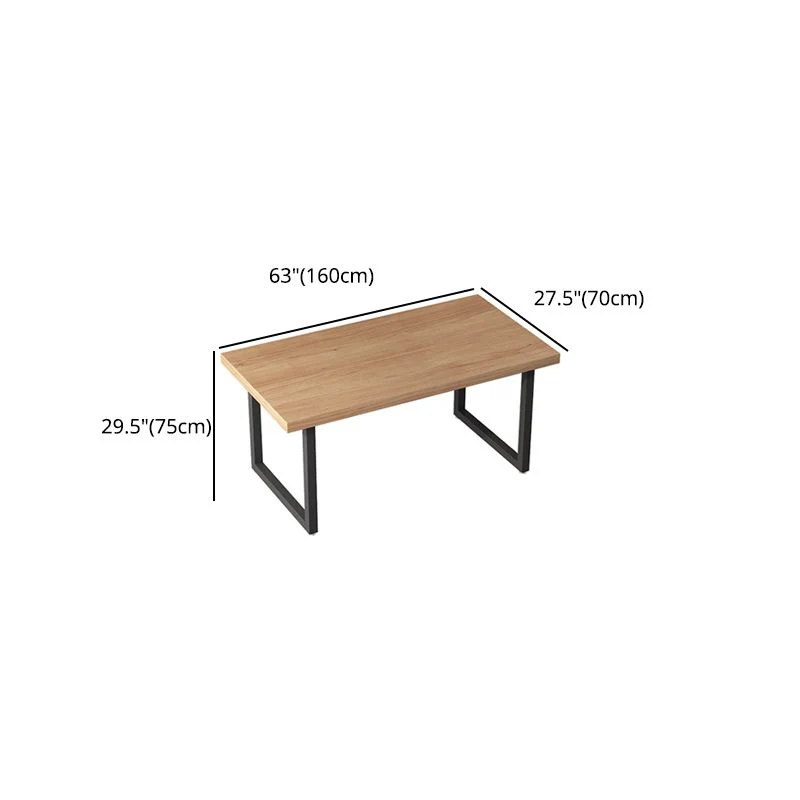 Set da pranzo moderno da 1/5 pezzi Tavolo da pranzo rettangolare legno per cucina Clearhalo