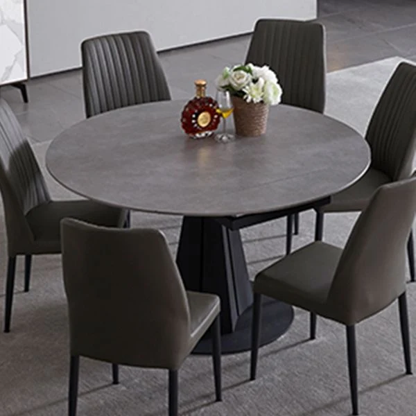 Set da pranzo moderno pietra sinterizzata da 1/4/5/7 pezzi per cucina Clearhalo