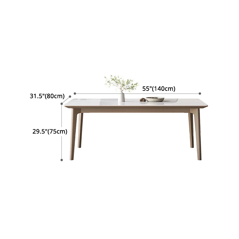 Set da pranzo moderno pietra sinterizzata Set da tavolo da pranzo da 1/4/5/7 pezzi per uso domestico Clearhalo