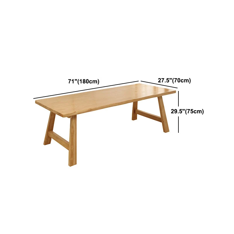 Set da pranzo moderno pino Tavolo da pranzo rettangolare da 1/4/5/7 pezzi con sedie Clearhalo