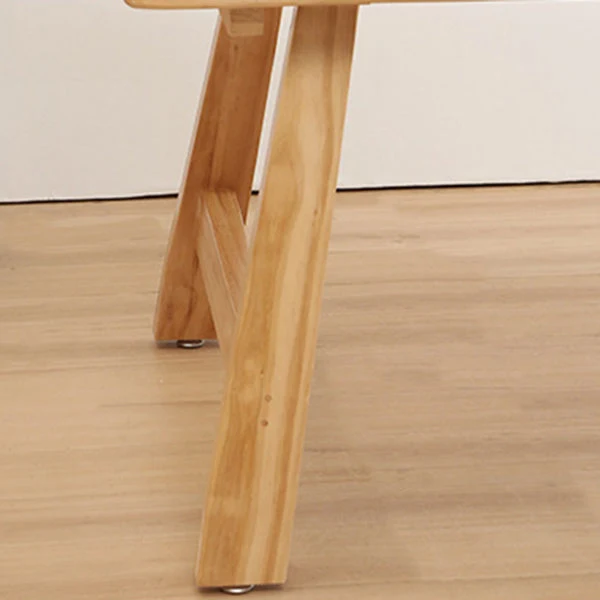 Set da pranzo moderno pino Tavolo da pranzo rettangolare da 1/4/5/7 pezzi con sedie Clearhalo