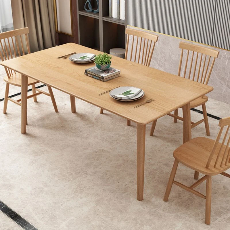 Set da pranzo moderno rettangolare 1/2/5/7 pezzi Mobili da pranzo per interni Clearhalo