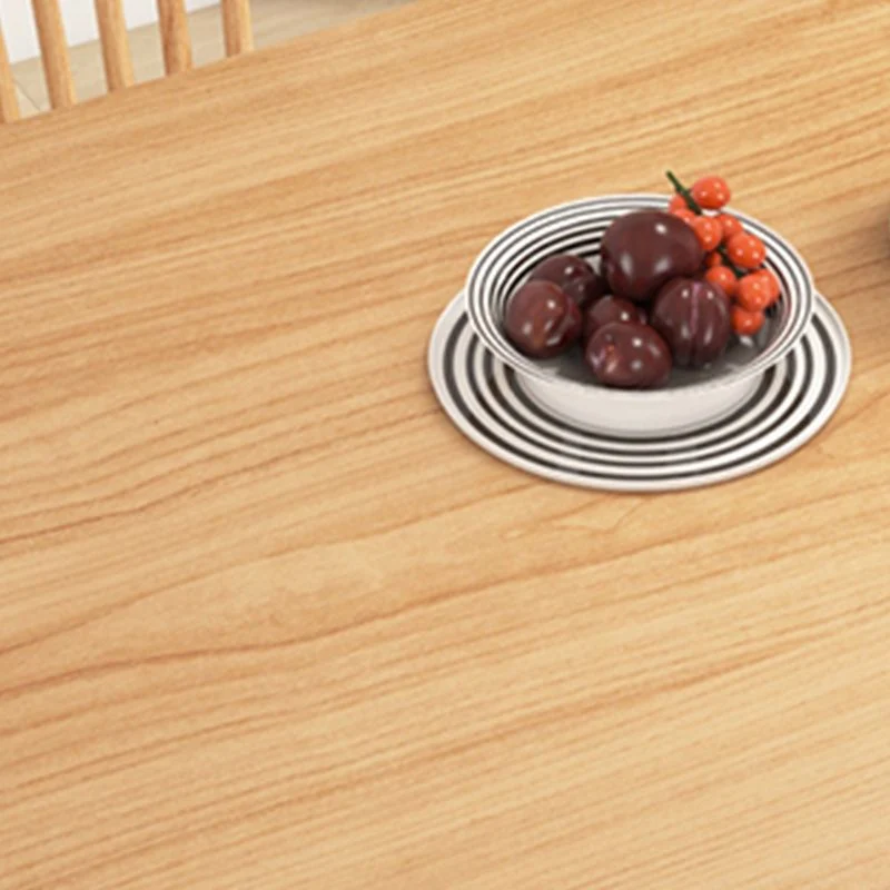 Set da pranzo moderno Tavolo legno massello da 1/2/5 pezzi con sedie corno di mucca e sedie Windsor Clearhalo