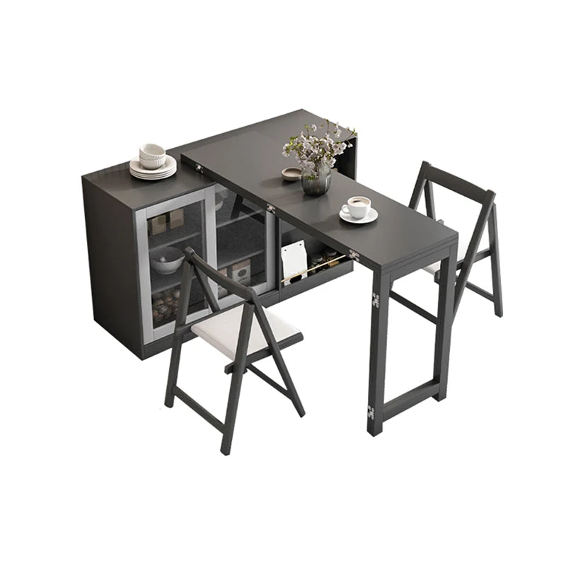 Set da pranzo multiuso moderno legno da 3/5/7 pezzi per uso domestico Clearhalo