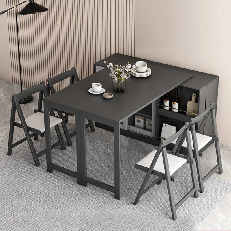 Set da pranzo multiuso moderno legno da 3/5/7 pezzi per uso domestico Clearhalo