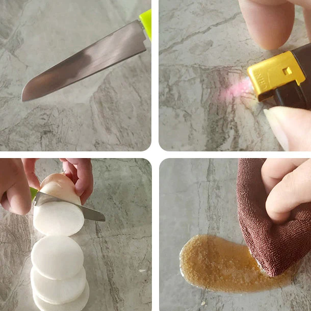 Set da pranzo nordico da 1/5 pezzi Tavolo da pranzo rettangolare pietra per sala da pranzo Clearhalo