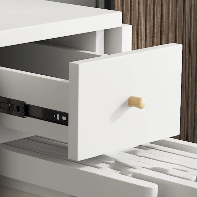 Set da pranzo pieghevole moderno rettangolare legno bianco da 3/5/7 pezzi per la casa Clearhalo