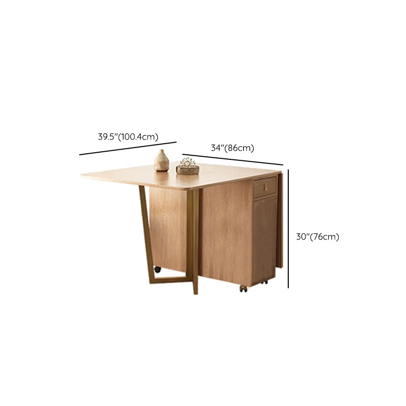 Set da pranzo pieghevole multiuso moderno legno da 1/3/5/7 pezzi per la casa Clearhalo
