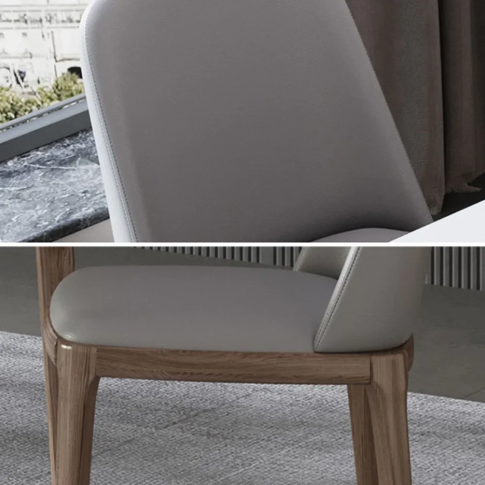 Set da pranzo pietra sinterizzata stile designer Set tavolo da pranzo rettangolare 1/3/4/5/7 pezzi Clearhalo