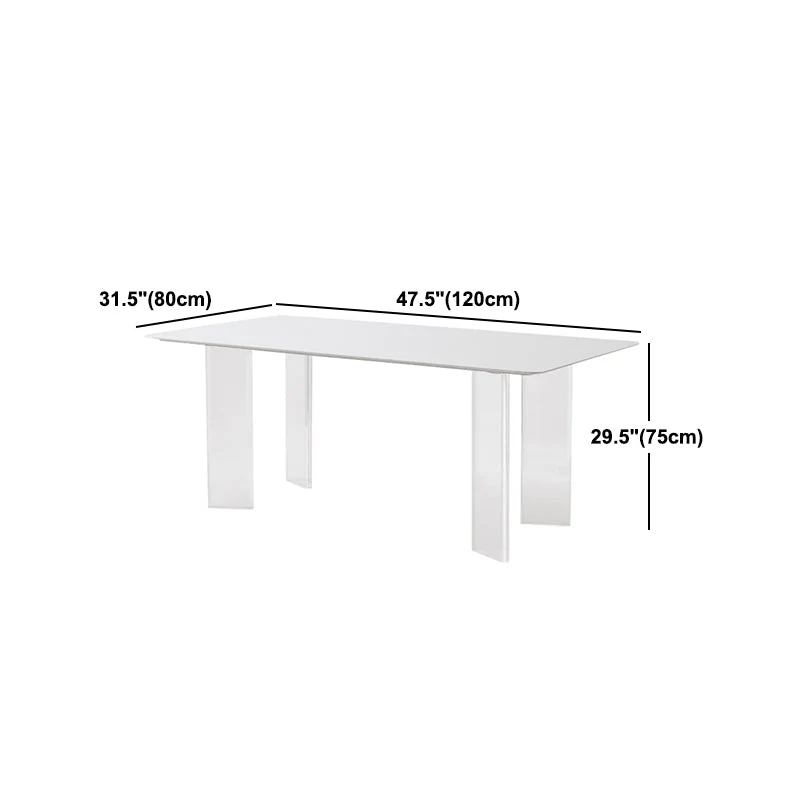 Set da pranzo rotondo moderno pietra sinterizzata Set da pranzo da 1/4/5 pezzi Clearhalo