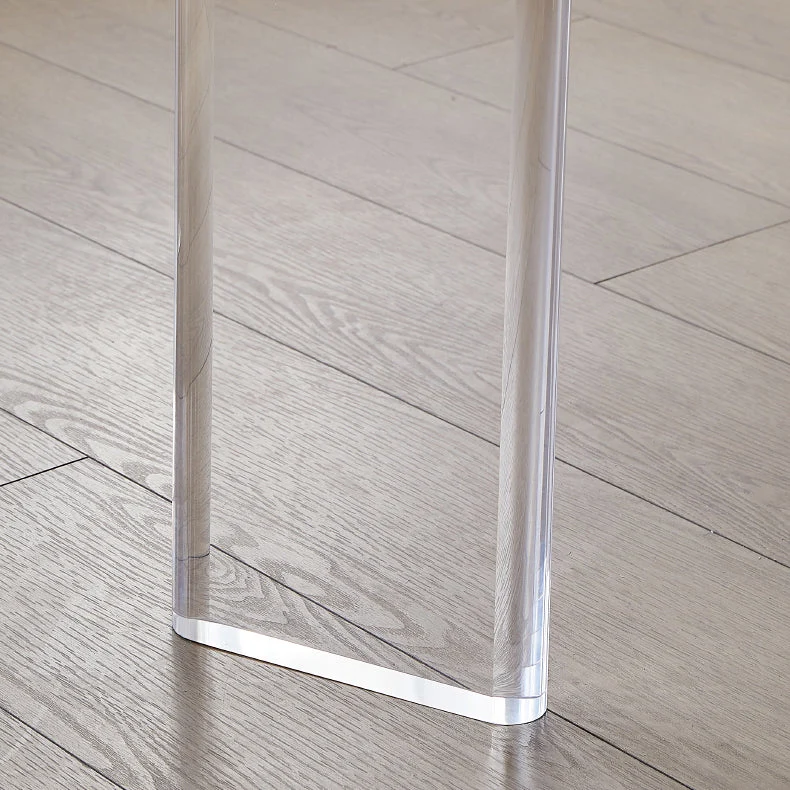 Set da pranzo rotondo moderno pietra sinterizzata Set da pranzo da 1/4/5 pezzi Clearhalo