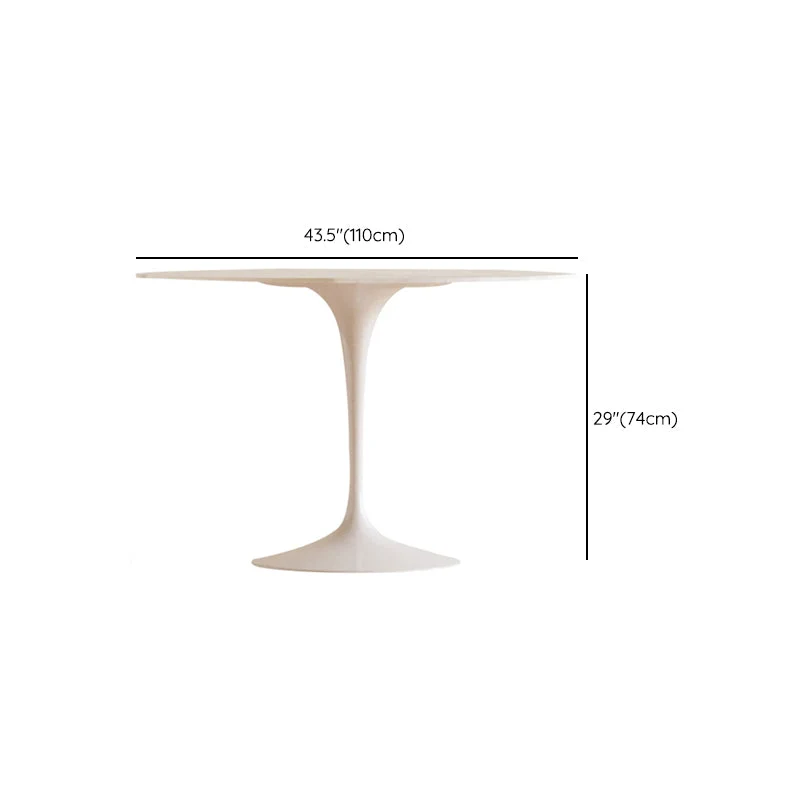Set da pranzo rotondo per cucina Set da pranzo con piano pietra da 1/2/3/4/5 pezzi Clearhalo