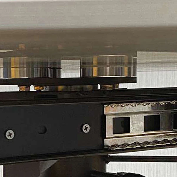 Set da pranzo rotondo pietra sinterizzata stile moderno Set da pranzo da 1/4/5/6/7 pezzi Clearhalo