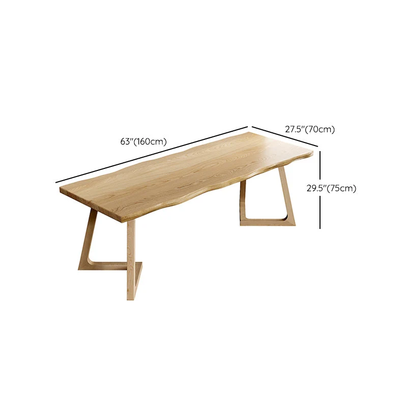 Set da pranzo stile moderno Tavolo da pranzo rettangolare legno massello da 1/2/7 pezzi con sedie da pranzo Clearhalo