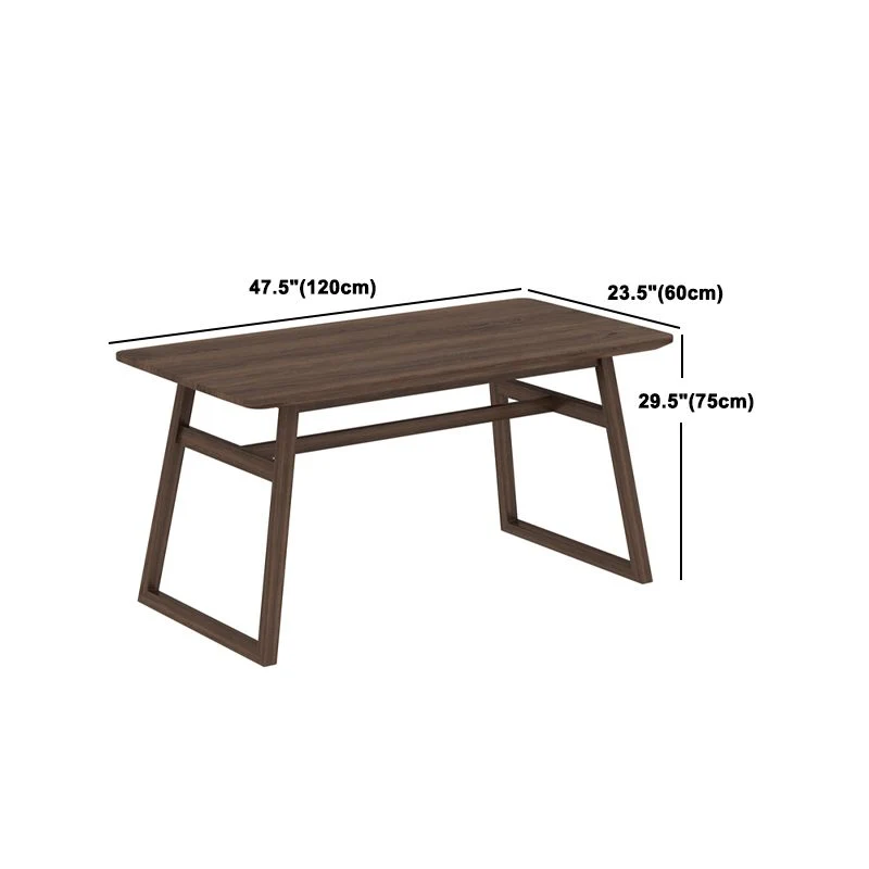 Set da pranzo tradizionale legno Set da tavolo rettangolare da 1/2/5/7 pezzi per sala da pranzo Clearhalo