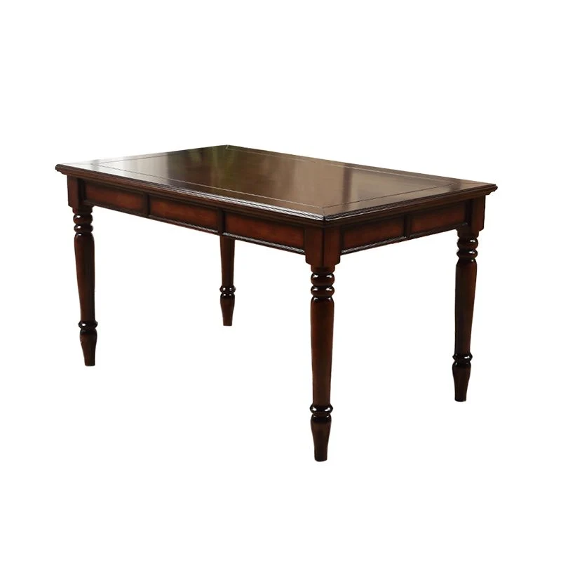 Set da sala da pranzo con sedia e tavolo da 7 pezzi Set da sala da pranzo legno massello Clearhalo