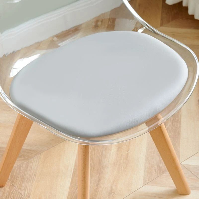 Set di sedie contemporanee legno di faggio, sedie da cucina da pranzo con schienale massiccio Clearhalo