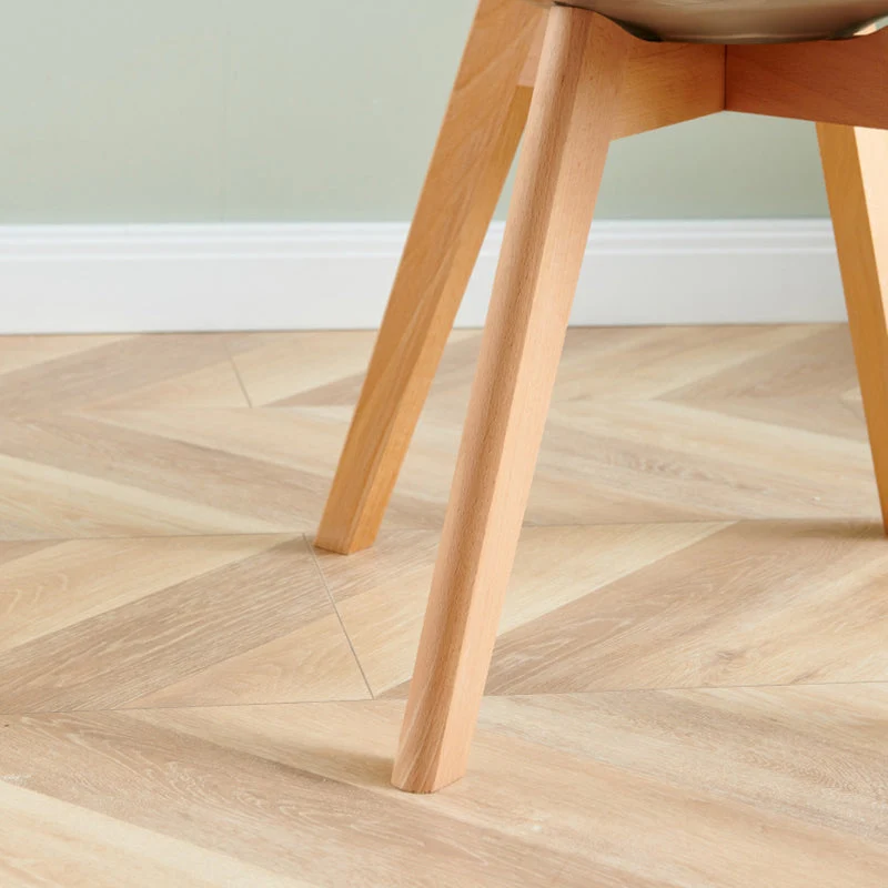 Set di sedie contemporanee legno di faggio, sedie da cucina da pranzo con schienale massiccio Clearhalo